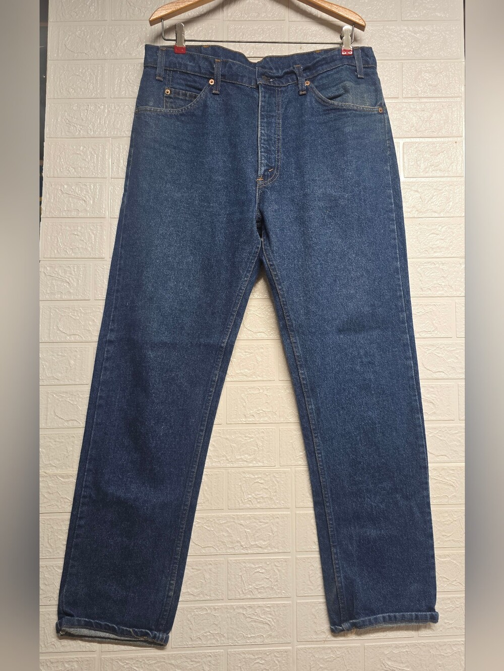 Vintage Levi's 517 20517-0217 Bootcut Jeans 36x31.5 Dark Blue USA Made 70s